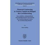 >Financial Contracting In Venture Capital< Am Beispiel Des Crowdinvesting.