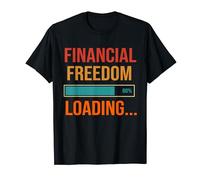 Financial Freedom Loading Retire Early Vintage Funny T-Shirt