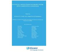 Financial Institutions In Europe Under New Competitive Conditions