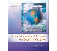 Financial Statement Analysis And Security Valuation
