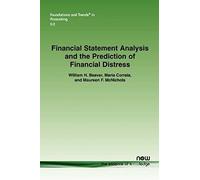Financial Statement Analysis And The Prediction Of Financial Distress
