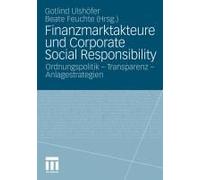 Finanzmarktakteure Und Corporate Social Responsibility