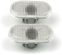 FINAO AUTOPARTS® - 2 Clignotants latéraux blancs gauche et droite pour Renault et Opel