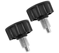 FINBe Lot de 2 boutons de rechange M18 Pop Pull Pin pour équipement de fitness, vélo de sport, noir (5,4 x 6,3 cm)