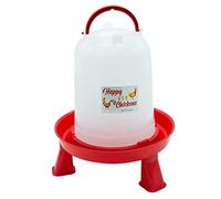 FINCA CASAREJO - Abreuvoir avec Pieds pour Poules et Autres Volailles - Abreuvoir Happy Chickens 5 Litres avec Siphon - Plastique Robuste