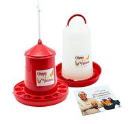 FINCA CASAREJO Pack mangeoire et Abreuvoir pour Poules et Tout Type d'oiseaux de 12 kg/10 litres