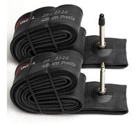 Fincci Chambre à air 29 x 2,1/2,2/2,3/2,35/2,4/2,5/2,6 Pouces - Valve Presta 48 mm - Caoutchouc butyle - Convient pour VTT et Hybride - Lot de 2