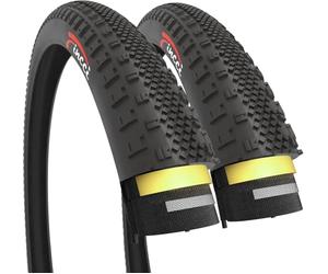 Fincci Gravel Pneus 700 x 38c - Paire Pliable Tire 28 x 1.5 Pouces avec Protection Anti Crevaison 1mm 30 TPI pour Électrique & Route & Hybrid & VTT Velo, Tournée Bicyclette - Un Paquet de 2X 40-622