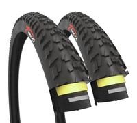 Fincci Pliable Pneu 26x1.95 Pouces 52-559 avec Protection Antiponcture Anti crevaison 3mm 60TPI pour VTT Montagne Hybrid Vélo Bicyclette avec 26 x 1.95 Pneus