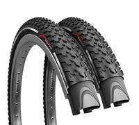 Fincci Pneu 27.5 x 2.10 Pouces - Paire Pliable Réfléchissant Pneus 27.5 pour VTT, Mountain Bike, Montagne Vélo, Velo de Course, e Bicyclette - Un Paquet de 2 Bike Tires 27.5"