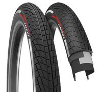 Fincci Pneu BMX 20 x 1.75 Pouces - Paire Réfléchissant Pliable Tire 47-406, 27 TPI pour BMX Freestyle, Vélo Enfant 20 Pouces, VTT, Montagne & Course Velo - Adapté aux garçons et aux Fille - Pack of 2