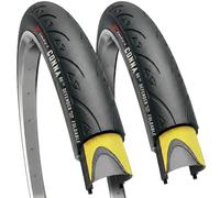 Fincci Pneu Velo Route 700x23c 23-622 Pneu Pliable Anti Crevaison Pack de 2 | Pneu Velo 700 Pliable - 60TPI 90-120PSI - Protection 1mm High Grip Vélo de Course Performance Entraînement Home Trainer