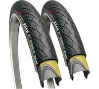 Fincci Pneu Velo Route 700x32c 32-622 Gravel Anti Crevaison (Pack de 2) | Pneu VTT 28 Pouces - 60 TPI/65-90 PSI, Protection 1mm pour Gravel VTC Ville Vélo Électrique VAE Cyclotourisme Voyage Trekking