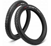 Fincci Pneu VTT 27.5x2.10 54-584 Pliable pour Boue et Gravier (Lot de 2) | Pneus VTT Pliables 27.5 Pouces x2.10, ETRTO 54-584 - Pour VTT et VAE sur Boue, Sable, Gravier et Rochers - Lot de 2