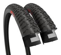 Fincci Pneus 20 x 1.95 Pouces Pliables - 53-406 pour BMX, Trycicle Adulte, VTT, Velo Enfants et Adolescents - Lot de 2 pour Roues 20 Pouces