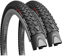 Fincci Pneus VTT 27,5 x 2.10 Pouces - Paire Pliable Pneu Velo 55-584 pour Montagne & De Course Vélo, Electrique Bicyclette, Route Bici - Parfaites pour Boue, Sable, Gravier et rochers - 30 TPI