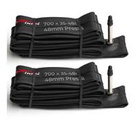 Fincci Velo Chambre a Air 700 x 35c 38c 40c 42c 44c 46c 48c - Pair Chambres à Air 28-29" avec 48 mm Presta Valve, pour Vélo de Course, Route, Gravel, de Ville, Vintage, Assistance électrique Homme