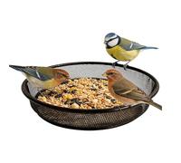 Finch Feeders For Outside | Mesh Food Plate - 17.5×16.3×3.3cm Rust-proof Metal Bird Tray Feeder - For Sparrow Lovebird Park Courtyard Terrace Garden Patio Backyard Porch Deck