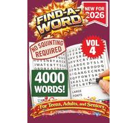 FIND-A-WORD Search Puzzle Book- New for 2026! 4000 Words-NO SQUINTING REQUIRED! VOL 4!: FIND-A-WORD Search Puzzle book for all ages. Puzzles to keep ... at home, or other free time! 6x9 Format.