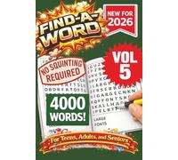 FIND-A-WORD Search Puzzle Book- New for 2026! 4000 Words-NO SQUINTING REQUIRED! VOL 5: FIND-A-WORD Search Puzzle book for all ages. Puzzles to keep ... at home, or other free time! 6x9 Format