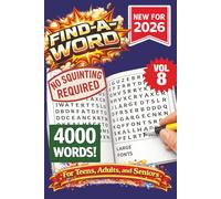 FIND-A-WORD Search Puzzle Book- New for 2026! 4000 Words-NO SQUINTING REQUIRED! VOL 8: FIND-A-WORD Search Puzzle book for all ages. Puzzles to keep ... at home, or other free time! 6x9 Format.