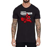 Find Francis Men's T-Shirts Cotton Short Sleeve Funny Soft Tops Tee Shirt Black(Medium)