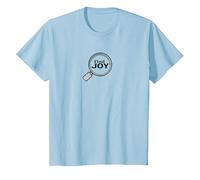 Find Joy Loupe inspirante T-Shirt, Enfant, Bleu Céleste, 8 Ans