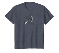 Find Joy Loupe inspirante T-Shirt, Enfant, Bleu Chiné, 12 Ans