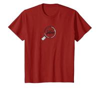 Find Joy Loupe inspirante T-Shirt, Enfant, Canneberge, 3 Ans