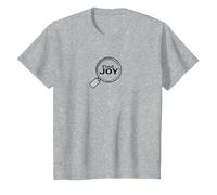 Find Joy Loupe inspirante T-Shirt, Enfant, Gris Chiné, 12 Ans