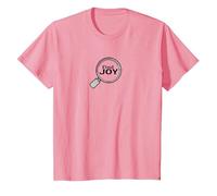 Find Joy Loupe inspirante T-Shirt, Enfant, Rose, 10 Ans