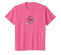 Find Joy Loupe inspirante T-Shirt, Enfant, Rose chiné, 4 Ans