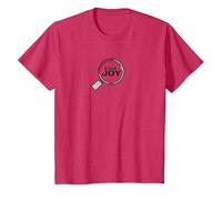 Find Joy Loupe inspirante T-Shirt, Enfant, Rouge chiné, 4 Ans