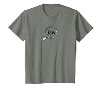 Find Joy Loupe inspirante T-Shirt, Enfant, Vert Kaki chiné, 4 Ans