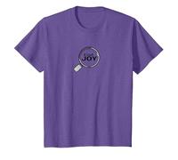 Find Joy Loupe inspirante T-Shirt, Enfant, Violet chiné, 10 Ans