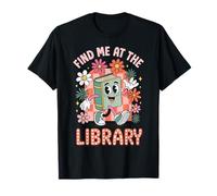 Find Me at The Library Bibliothécaire Rat De Bibliothèque T-Shirt