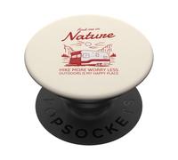 Find Me in Nature - Randonnée Plus d'inquiétude (Graphique de Camping) PopSockets PopGrip Adhésif