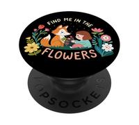 Find Me in The Flowers Jardin de Fleurs Sauvages pour Enfant PopSockets PopGrip Adhésif