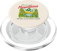 Find Me in The Mountains Nature is My Happy Place (Graphique) PopSockets PopGrip pour MagSafe