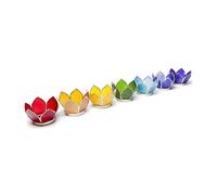 Find Something Different Lotus Lot de 7 photophores argentés 12 x 7,5 x 7,5 cm