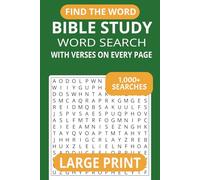 Find The Word Bible Study Word Search with Bible Verses: Word Searches with Large Print, Inspiring Verses, Over 1000 Searches and More | 6x9 Inches, ... groups and as a Supplement for Bible Study
