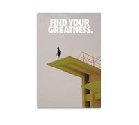 Find Your Greatness - Art mural - Impression minimaliste, affiche de découverte de soi - Élégante toile murale artistique moderne à suspendre - 40 x 60 cm