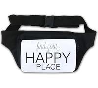 Find Your Happy Place Sac banane Blanc
