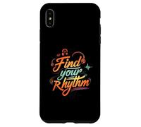 Find Your Rhythm Music Headphones Lover Coque pour iPhone XS Max