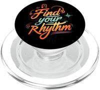 Find Your Rhythm Music Headphones Lover PopSockets PopGrip pour MagSafe