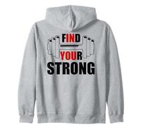 Find Your Strong in You Strength Motivational Gym Workout Sweat à Capuche