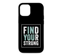 Find Your Strong Motivational Gym Workout Fitness Coque pour iPhone 12/12 Pro