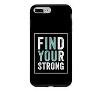 Find Your Strong Motivational Gym Workout Fitness Coque pour iPhone 7 Plus/8 Plus