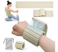 FINDAMAZE 2PC réglables Poids Poignet/Poids Cheville 1kg, magnétiques ultra-minces Leste Cheville, pour Exercice Marche Yoga Pilates LA Natation Salle de Sport (0,5 kg chacun)