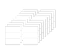 FINDAT 60 Étiquettes Autocollantes Blanches 102 × 50 mm Vinyle Imperméable Résistant Rectangulaires pour Bureau Cuisine Bouteilles Classeurs